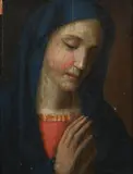 Madonna by Italian School, MADONNA, oil on board, sold Feb 2012