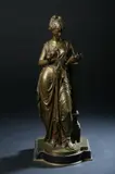 Eutrope Bouret, Dessin, Bronze and black marble