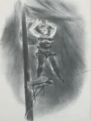 Yasuo Kuniyoshi, Wire Performer, Lithograph