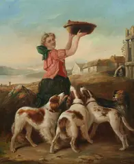 Leigh Sampson, Feeding Time, Oil on canvas