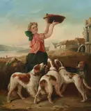 Leigh Sampson, Feeding Time, Oil on canvas