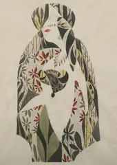 Abstract Figure by Jimmy Ernst, Watercolor, pen and ink, offered Feb 2012