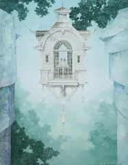 Daniel Merriam, Between Two Worlds, Watercolor
