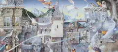 Daniel Merriam, Zurich Gnomes (Heidelberg), Watercolor