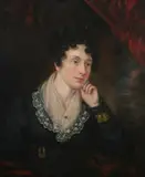 Portrait of Woman with Pearl Brooch and Lace Collar by British School, PORTRAIT OF WOMAN WITH PEARL BROOCH AND LACE COLLAR, oil on canvas, offered Feb 2012
