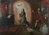 Juan Zapata, Annunciation, ANNUNCIATION, oil on canvas