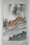 Wang Zhong Liang, Untitled, TIGER, ink and color on paper scroll, signed and sealed
