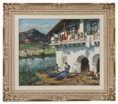 Robert William Jivanovitch, Untitled, 1907-1974) Maison De Pecheurs Vers S'Jean oil on canvas