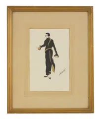 Untitled by Erté, 1892, pen and ink with gouache each 31 x 23cm, sold May 2023