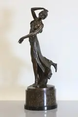 Gotthilf Jaeger, Gotthilf Jaeger (German, 1871, an Art Deco bronze