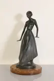 Theo Vos, Theo Vos (Dutch, 1887, 1887-1948) a bronze figure of a Javanese dancer
