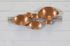 Thomas och Pysse Hellström, Thomas och Pysse Hellström (Swedish, a copper and wood wall sculpture