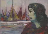 Zareh Mutafian, Untitled, oil on board 30.5 x 40.5cm