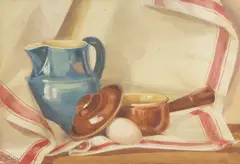 Joyce Bidder, Untitled, gouache each 10.5 x 10.5cm (3)