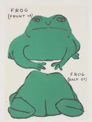Untitled by David Shrigley, 2021 offset lithograph in colours sheet 80 x 60cm, sold Mar 2023