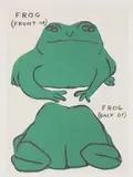 David Shrigley, Untitled, 2021 offset lithograph in colours sheet 80 x 60cm