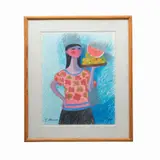 VENDEDORA DE FRUTAS by Trinidad Osorio, Serigrafía, 32/200, offered Apr 2022