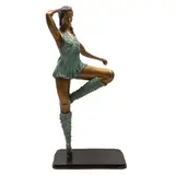 Firmado Velasco, Untitled, Escultura en bronce dorado con pátina verde y negra