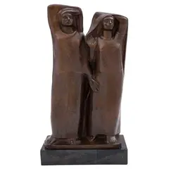 Fidencio Castillo, Untitled, Escultura en bronce en base de mármol