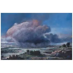 Oswaldo Sagástegui, Pequeña tormenta, 2003, Óleo sobre madera