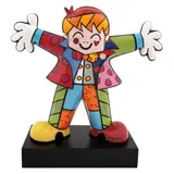 Romero Britto, Hug too, Escultura en porcelana Goebel policromada con esmalte en base de madera 252 / 1000