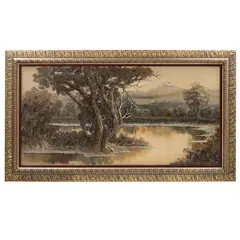 Árboles en laguna by Sergio Bravo Hidalgo, Mixta sobre tela, offered Apr 2022