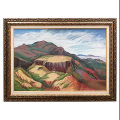 Paisaje montañoso by Manuel Echauri Villaseñor, Óleo sobre tela, offered Apr 2022