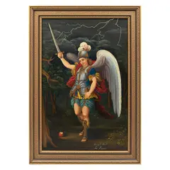 Arcángel Uriel by Lo Pizano, Óleo sobre tela, offered Mar 2022