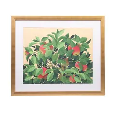 Flora Guerrero Garro, (Ciudad de Mexico, 1953 - ) Manzanas, 2021, Acrílico sobre papel