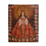 Anónimo, Virgen ampona, Óleo sobre tela