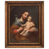 José Joaquín Esquivel, MÉXICO, ACTIVO ENTRE 1781 Y, 1797, Óleo sobre tela. con la inscripción: “Refugio de los agonizantes”