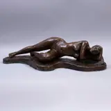 Anónimo, Desnudo femenino, Escultura en bronce patinado