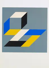 Anton Stankowski, Ohne Titel, 1977, Farbserigrafie auf leichtem Karton
