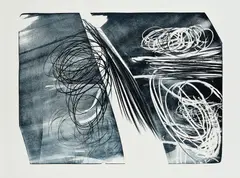 L 1974-8 by Hans Hartung, 1974, Lithografie auf Velin, sold Aug 2020