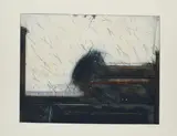Karl Fred Dahmen, Die negative Woche (Tagesabläufe), 1976, Farbradierung und Prägedruck auf Hahnemühle (Wasserzeichen)