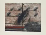 Karl Fred Dahmen, Doppelwoche Siena, 1976, Farbradierung und Prägedruck auf Velin