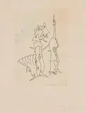 Yves Tanguy, Ohne Titel, Radierung auf Velin