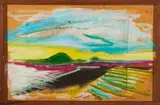 Anatol Herzfeld, "Sommer", 1985, Mischtechnik und Collage auf Holz