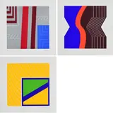 Otto Herbert Hajek, Mappe mit 3 Serigrafien, Jeweils: Farbserigrafie auf Karton