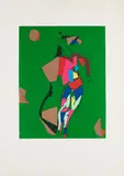 Marino Marini, Arlecchino, 1973, Farbaquatintaradierung auf Velin