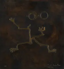 Max Ernst, Bronzerelief XI, 1970, Bronzerelief