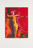 Marino Marini, Ballerino, 1974, Farbaquatintaradierung auf Velin