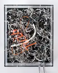 Anselm Reyle, Je ne sais pas, 2020, Neonröhre und Mixed Media