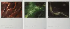 Hanne Darboven, Künstlicher Marmor / Neuenfelde / Hamburg Elbe Nord, 1998, Serie von 3 Granolithografien auf Velin