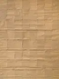 Rolf Glasmeier, Triptychon, 1979, Collage aus Packpapierstücken auf Hartfaser