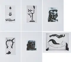 Jürgen Brodwolf, Suite zu "Sigill" Heft 3, Folge 2, 1972, Mappe mit 6 Radierungen