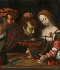 Andrea Solari, Salome mit dem Haupt Johannes des Täufers, Öl auf Leinwand