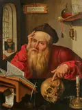Flämische Schule, Der Heilige Hieronymus im Gehäus, Öl auf Holz