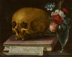 Französische Schule, Vanitas-Stillleben, Öl auf Leinwand