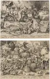 Pieter d.Ä. Brueghel, Die Sieben Todsünden, 1558, Kupferstich auf Papier
